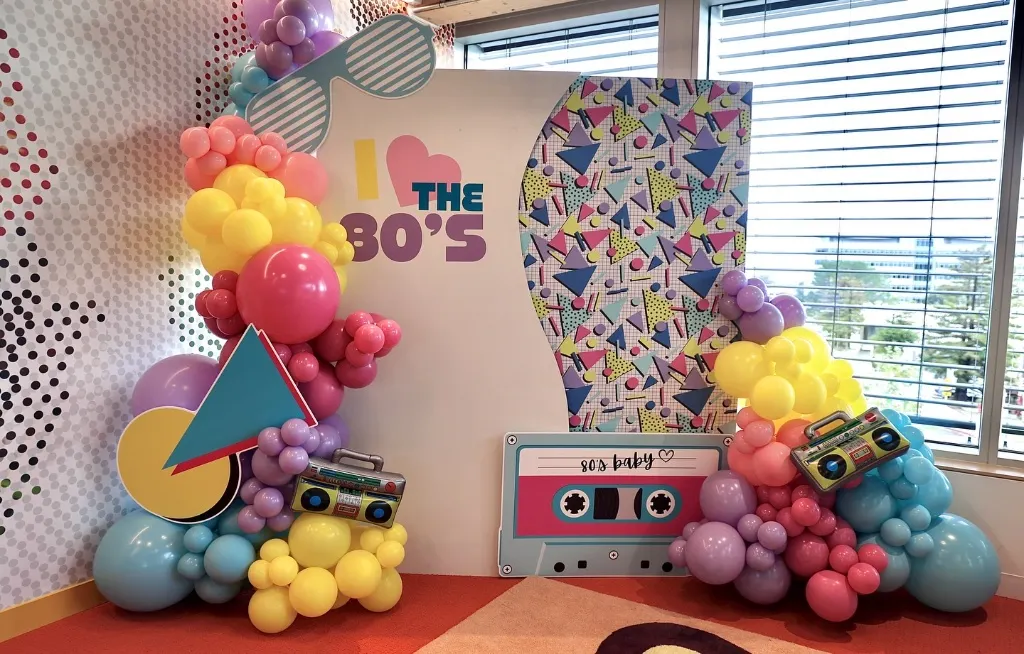 Retro 80s Photo Backdrop