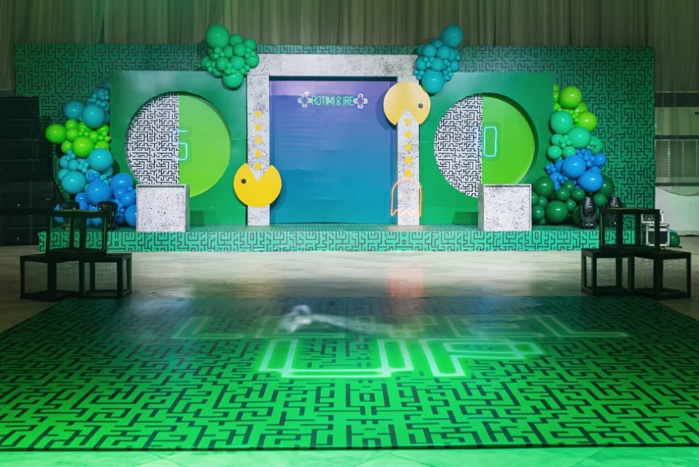 Green Level Up Dance Floor