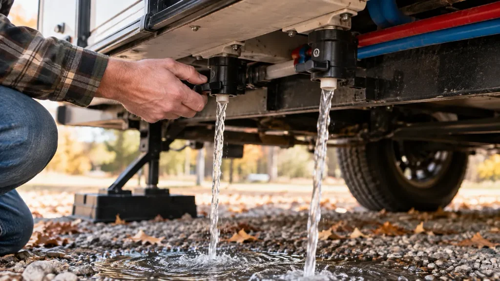 Open the Low Point Drains and Clear Hidden Water