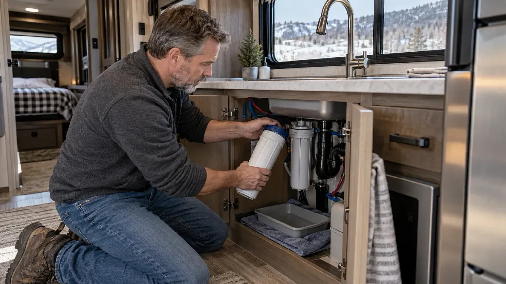 Remove the Water Filter Cartridge Before It Freezes