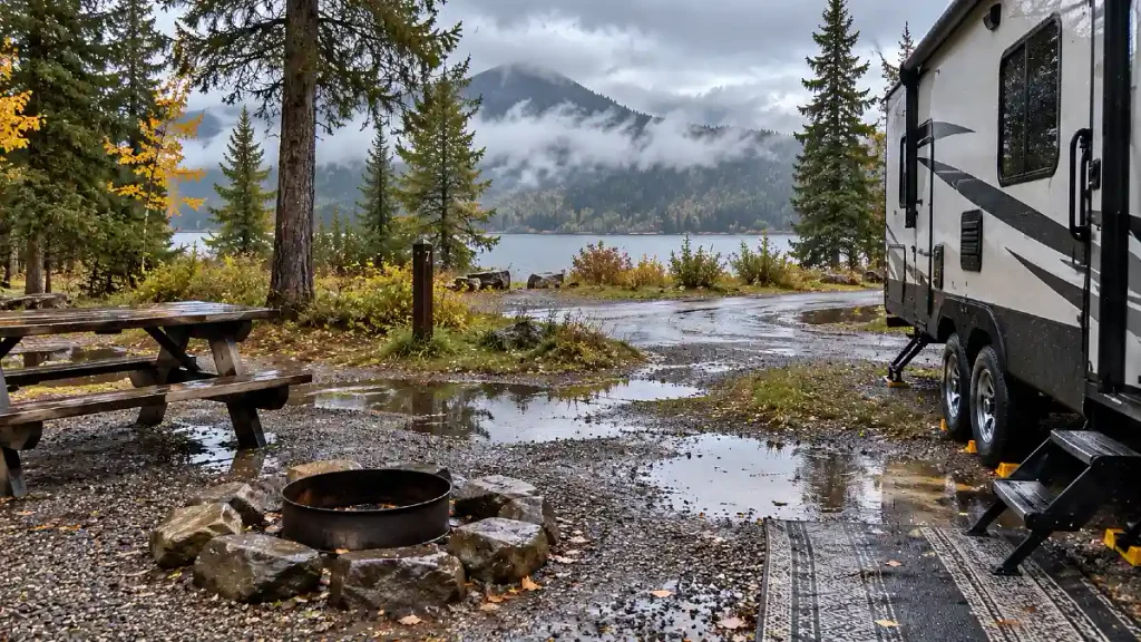 Check the Campsite Before Heavy Rain Turns It Into a Low Spot