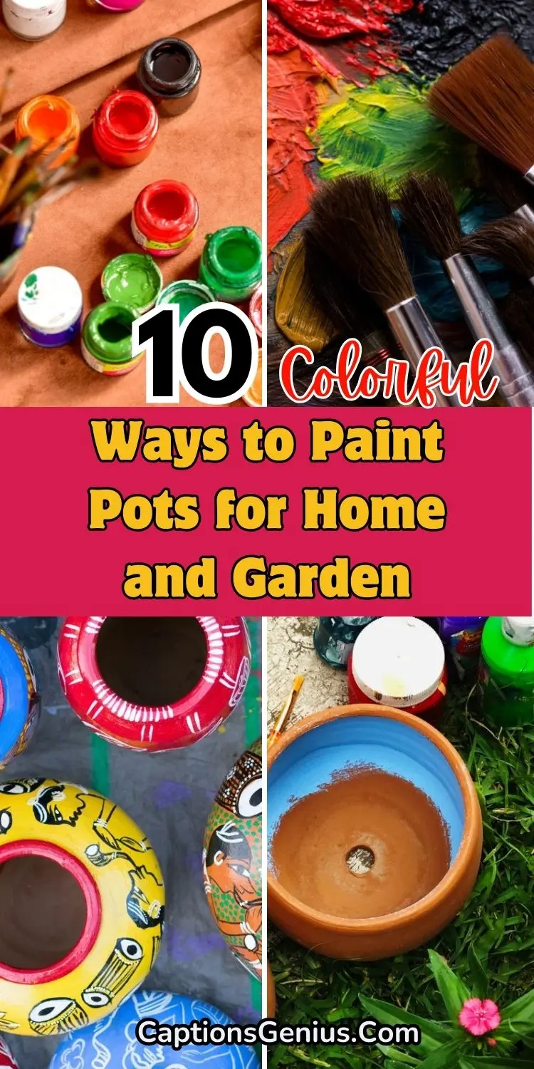 10 Colorful Ways to Paint Pots for Home and Garden