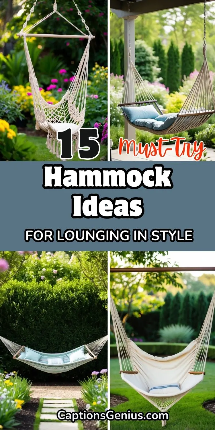 15 Must-Try Hammock Ideas for Lounging in Style