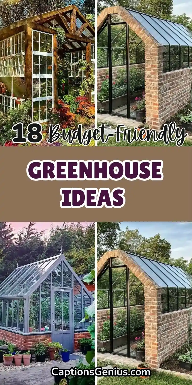 18 Budget-Friendly Greenhouse Ideas for Stunning Garden Spaces