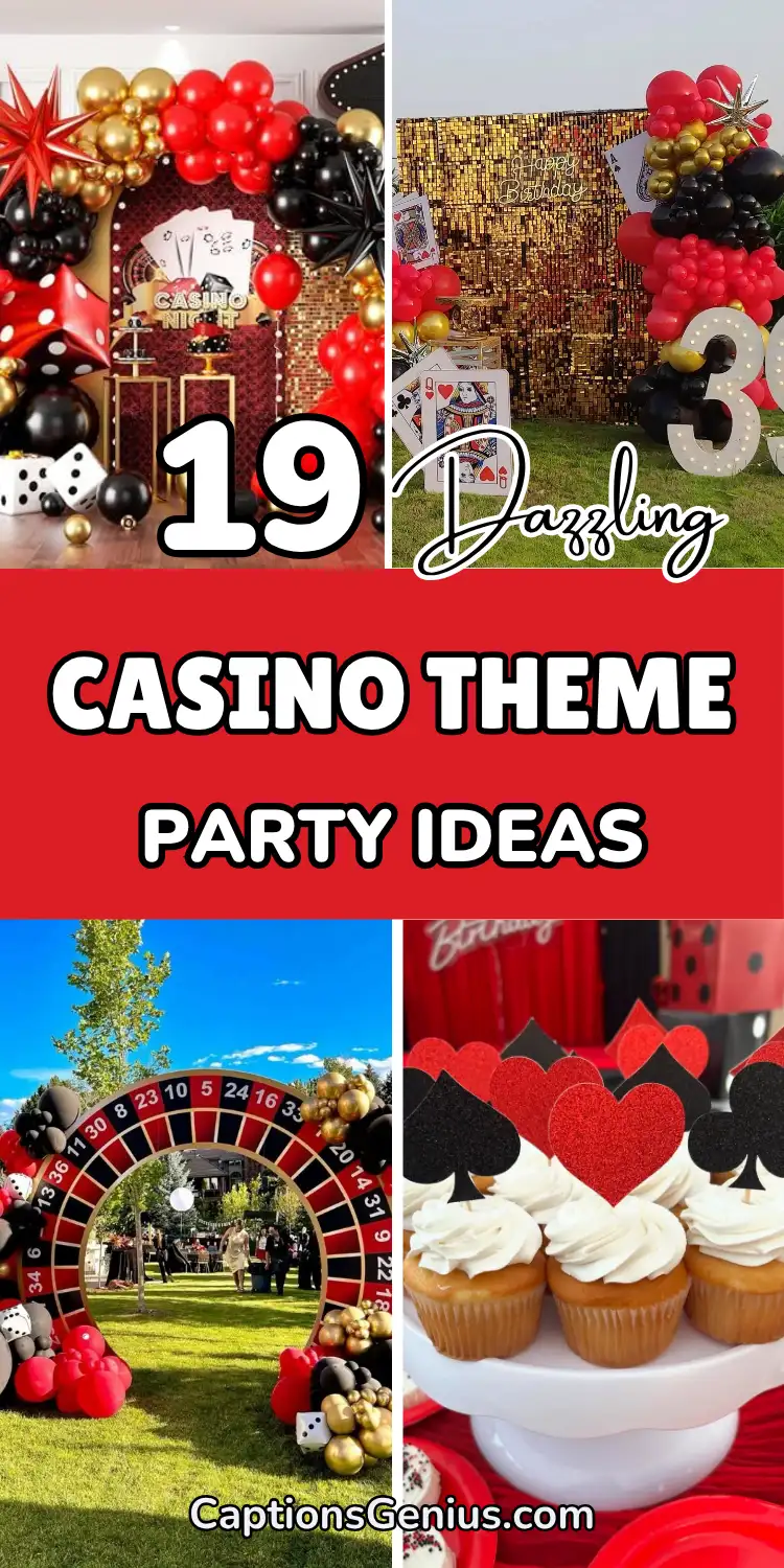 19 Dazzling Casino Theme Party Decorations to Set the Mood