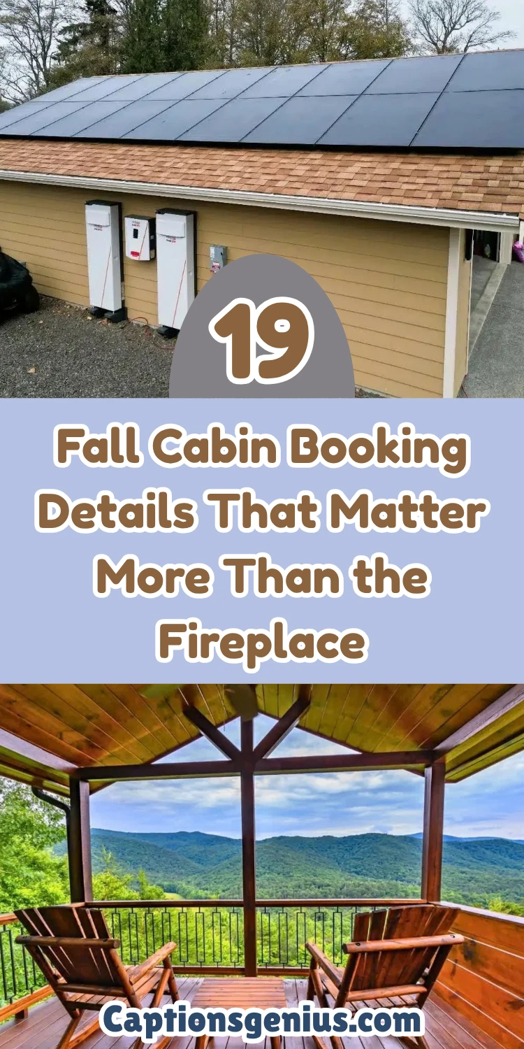 19 Fall Cabin Booking Details That Matter More Than the Fireplace