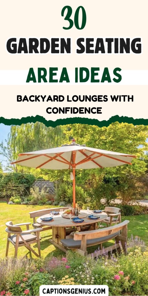 30 Garden Seating Area Ideas for Anyone Who Wants a Cozy Backyard Retreat