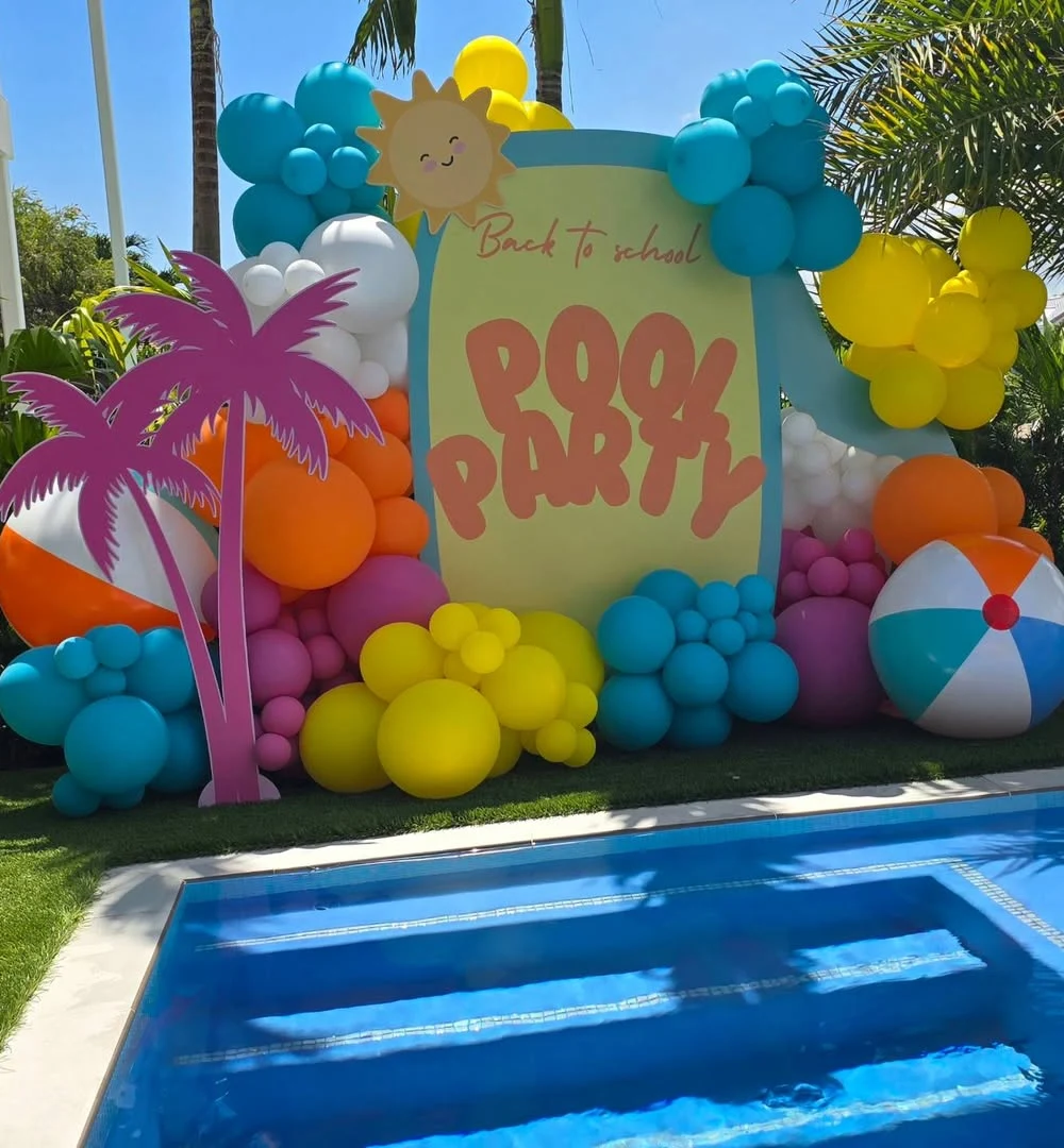 Back-to-School Pool Party Setup