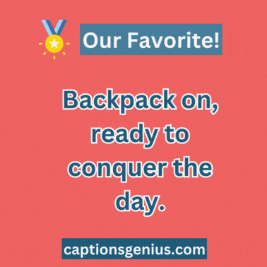 Best School Outfit Captions For Instagram - GIF.