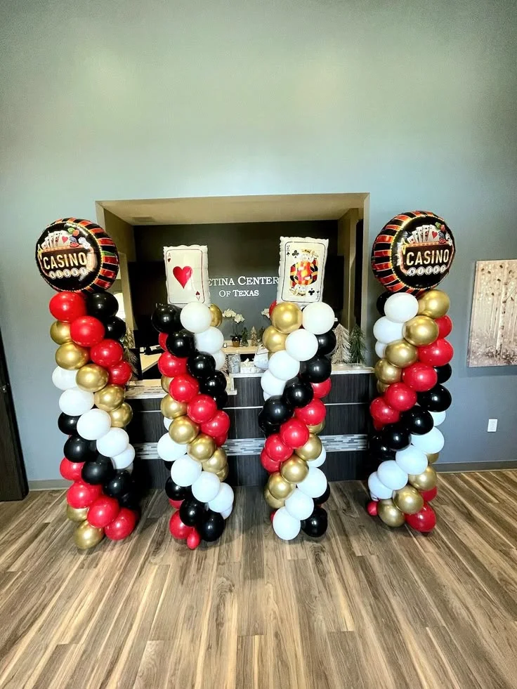 Casino Entrance Balloon Columns