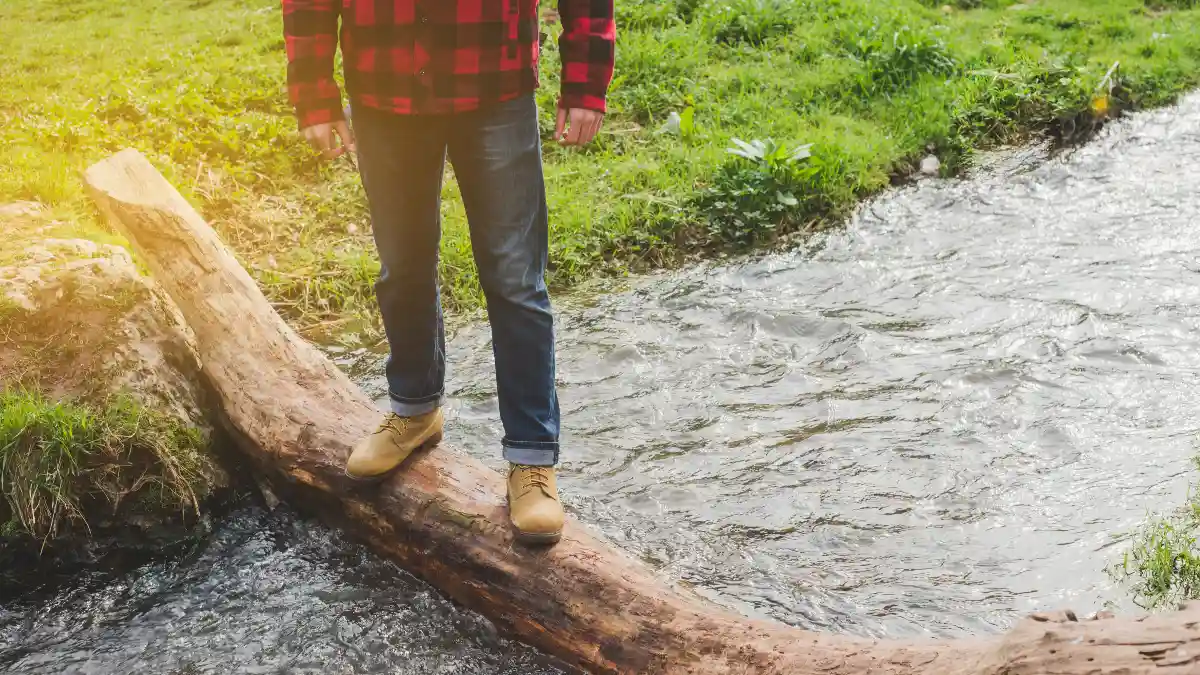 Cautiously cross creeks and streams