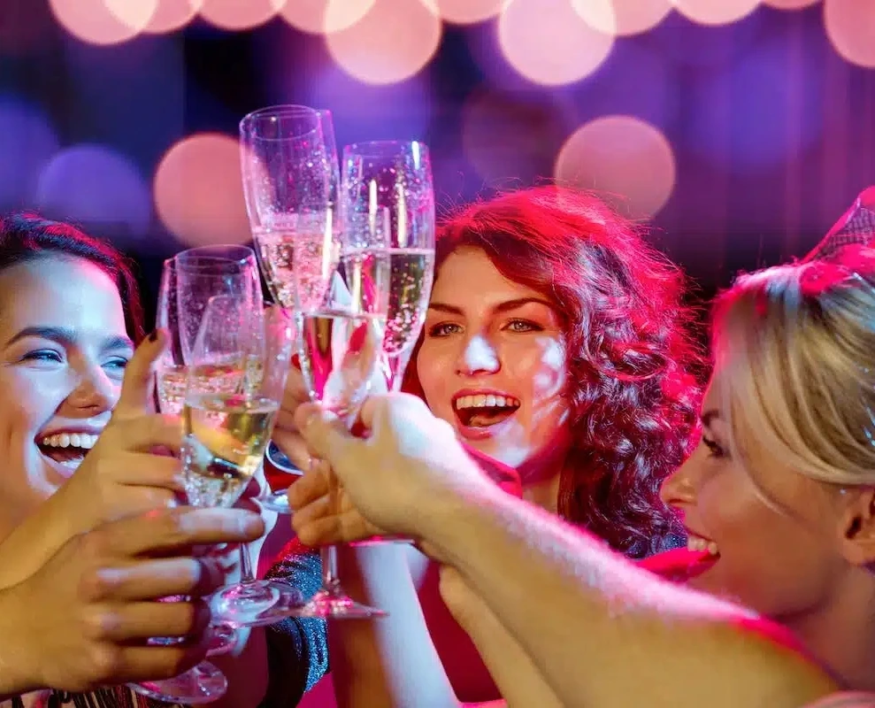 Champagne Toast at a Bachelorette Party