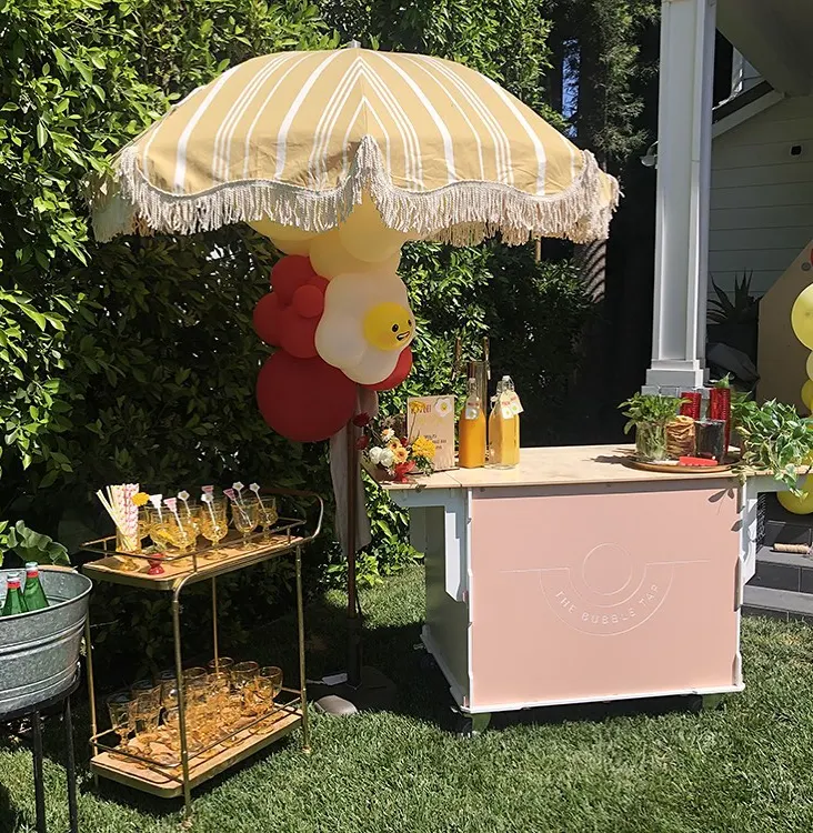 Charming Poolside Beverage Bar Fun and Relaxed Vibes