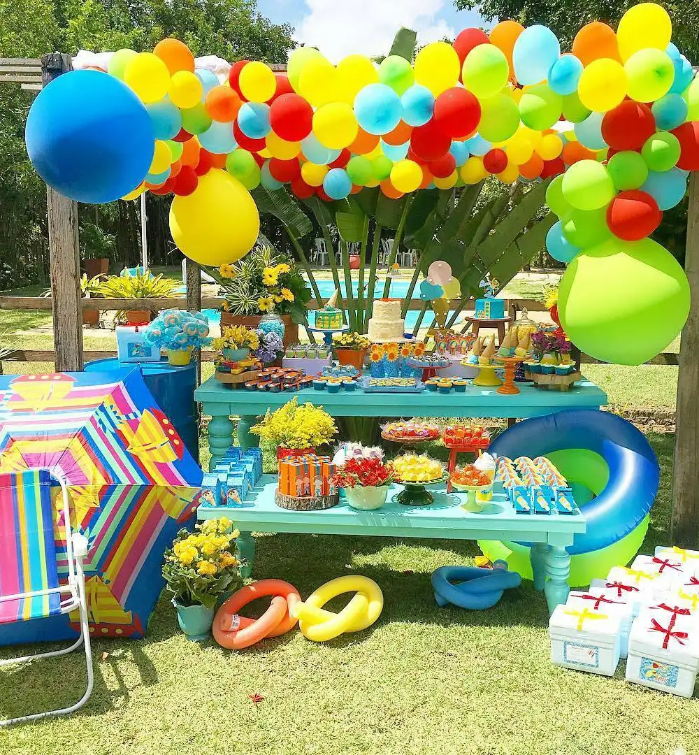 Colorful Pool Party Decor A Fun and Festive Celebration