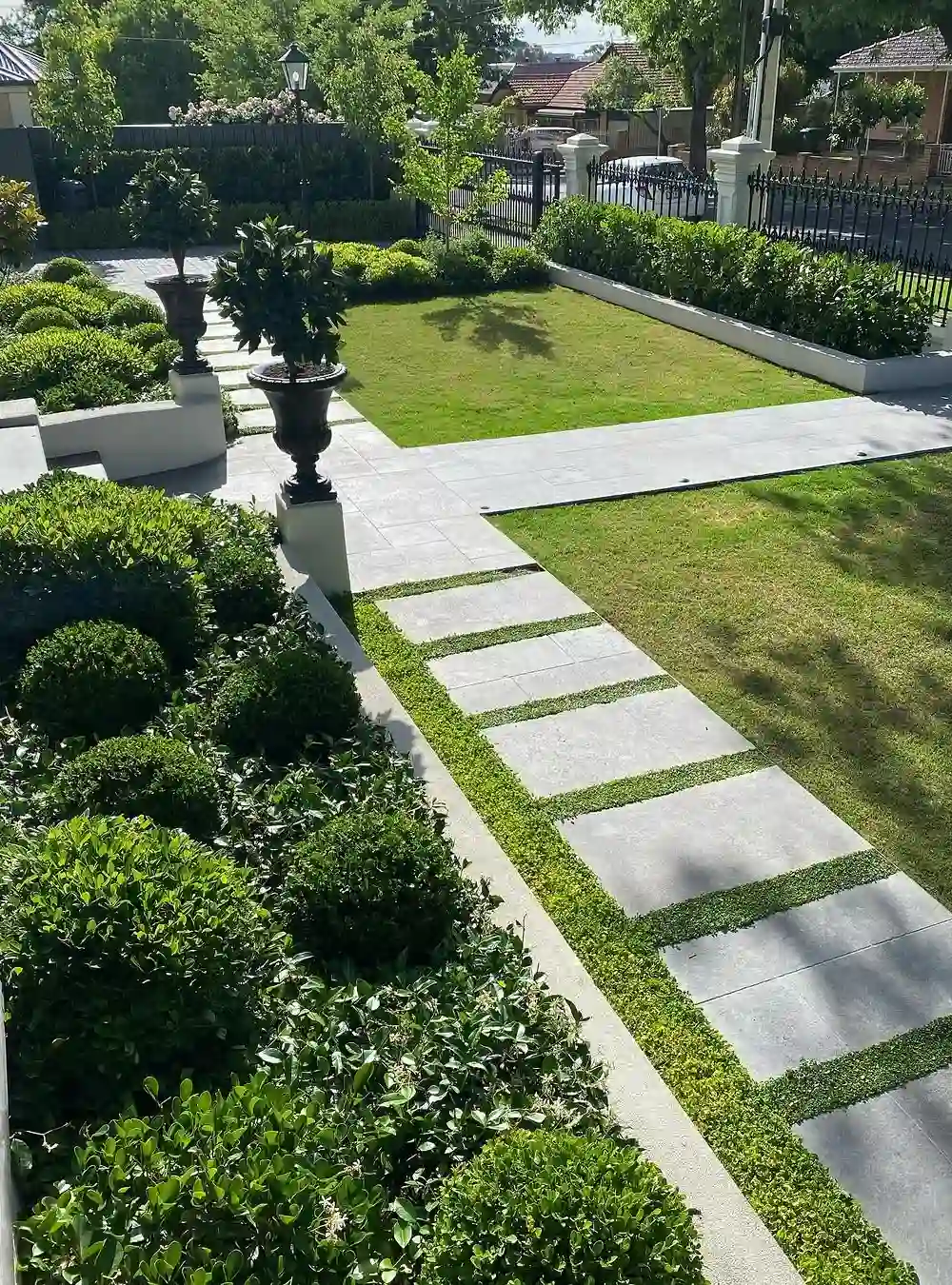 Contemporary Geometric Garden Path