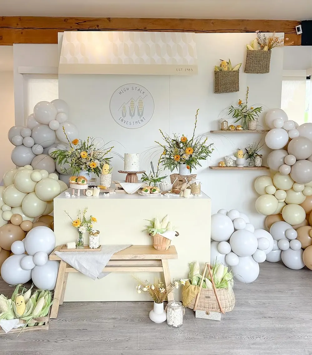 Corn-Themed Celebration Display