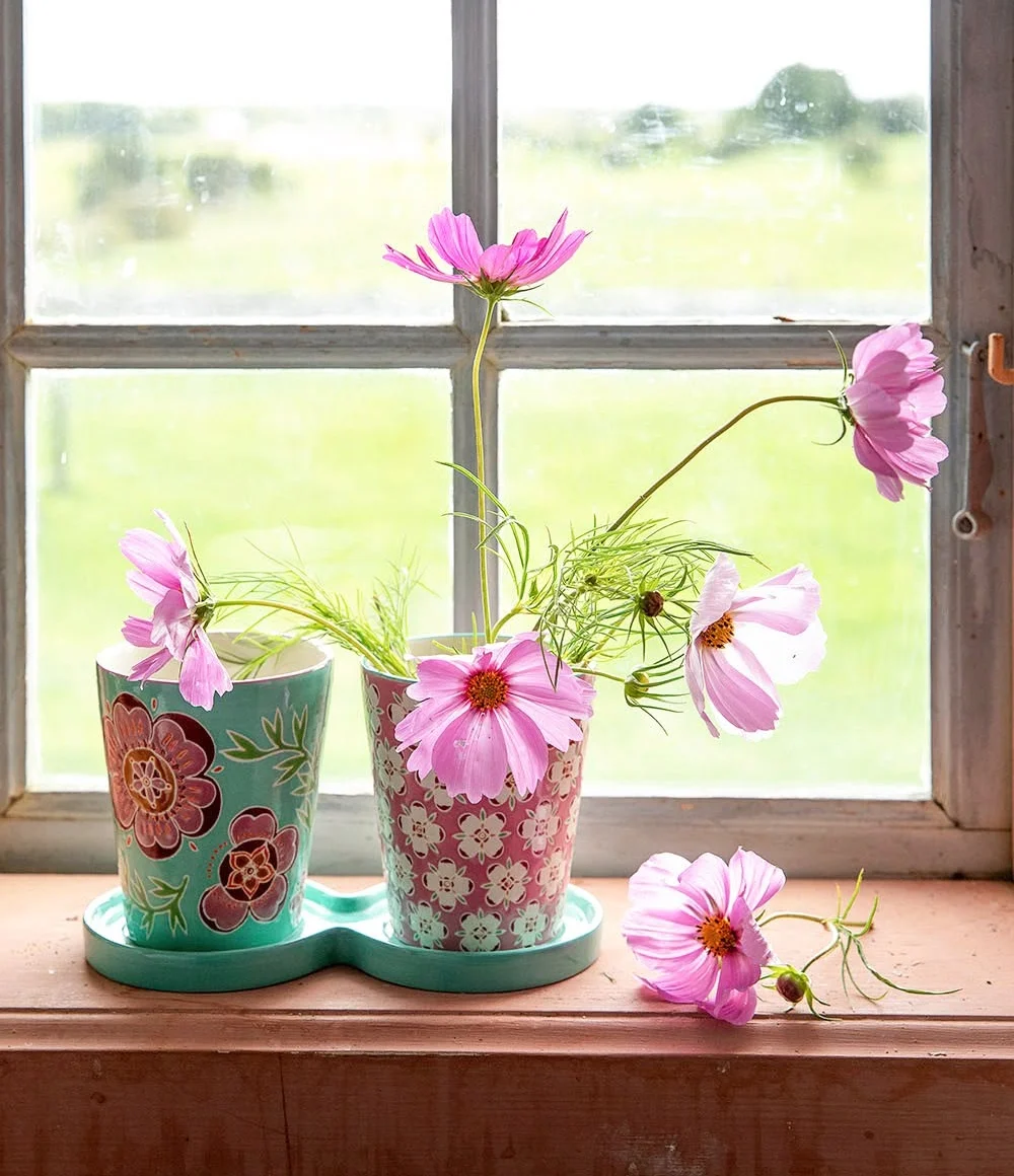 Cottage Garden Windowsill Duo