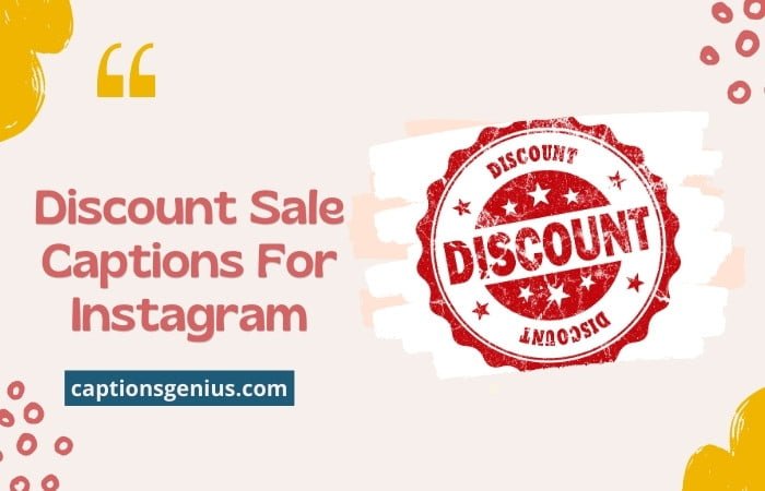 Discount Sale Captions For Instagram