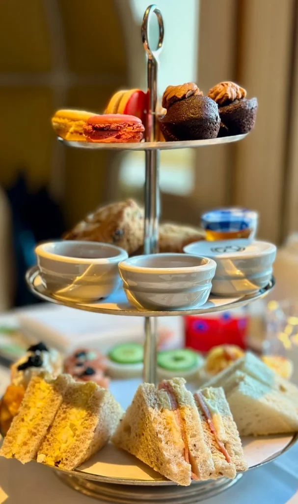 Elegant Afternoon Tea Setup for a Luxurious Bachlorette Party