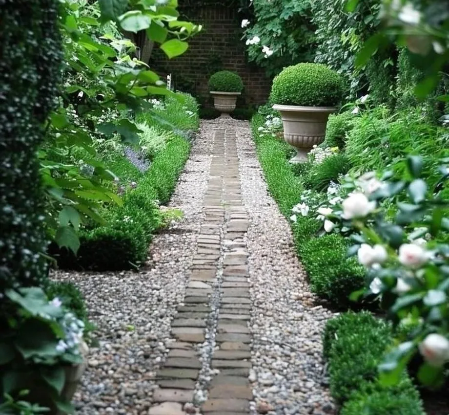 Formal Brick and Gravel Gallery
