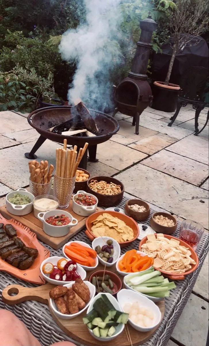Gourmet Grazing Station FirE Pit