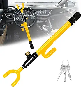 Heavy-Duty Anti-Theft Steering Lock