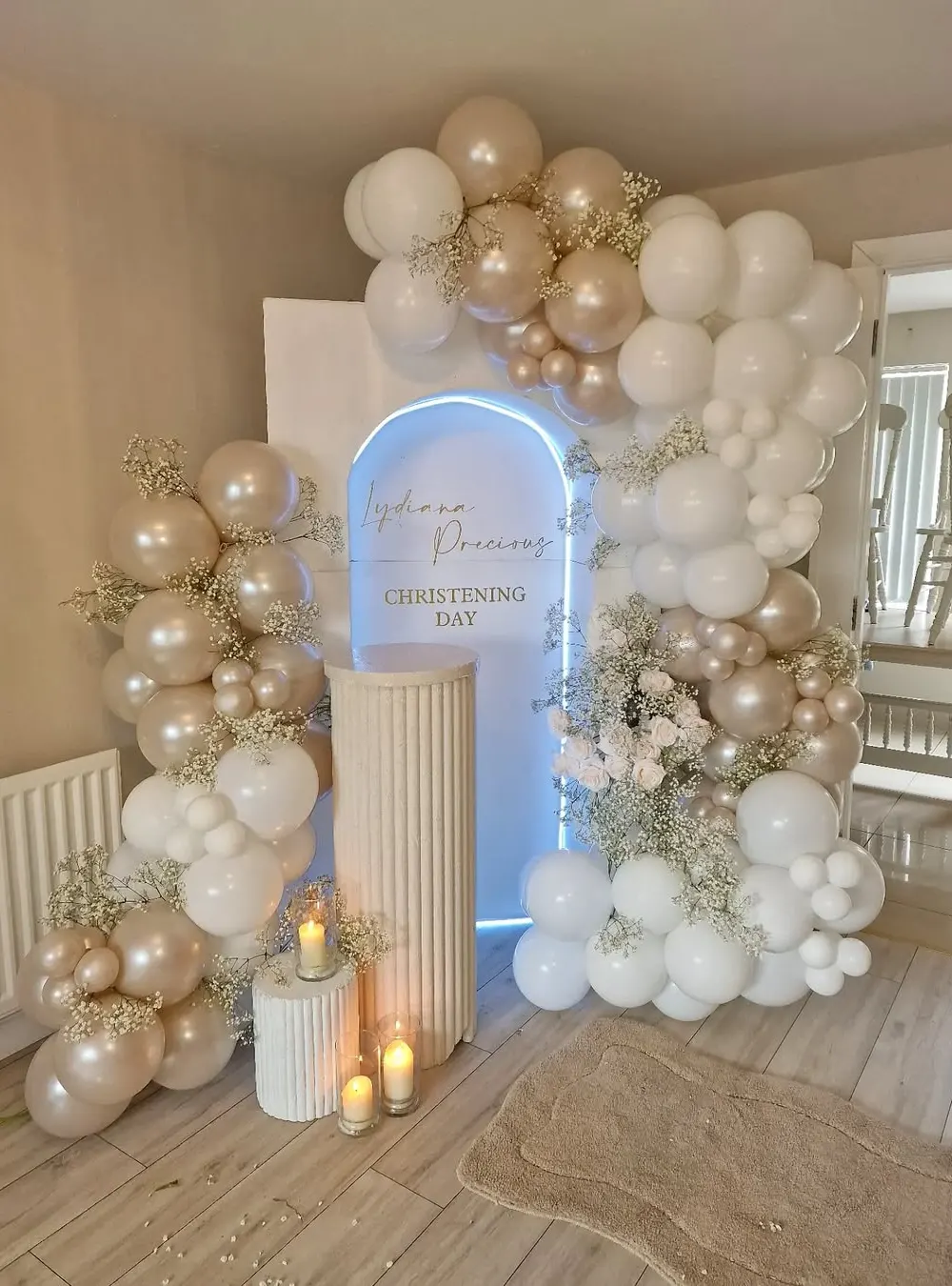 Illuminated Christening Display