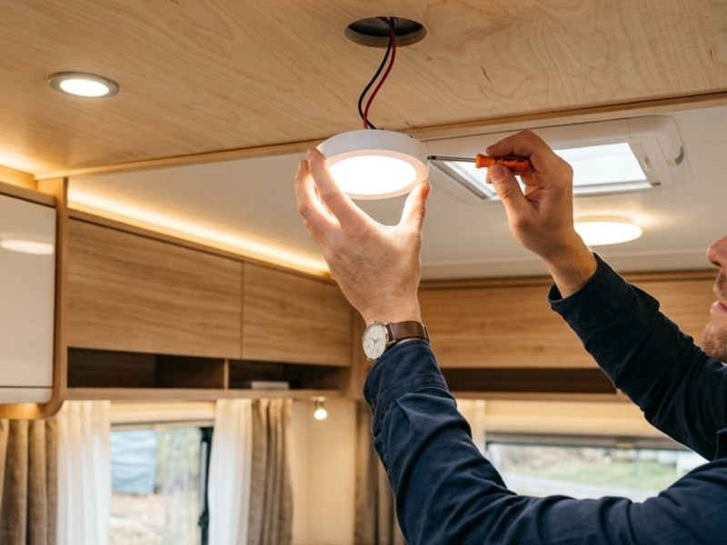 Install Motion Sensor Lights Inside Dark Storage Compartments