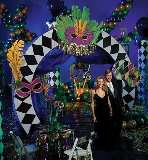 Mardi Gras Formal Event Entrance