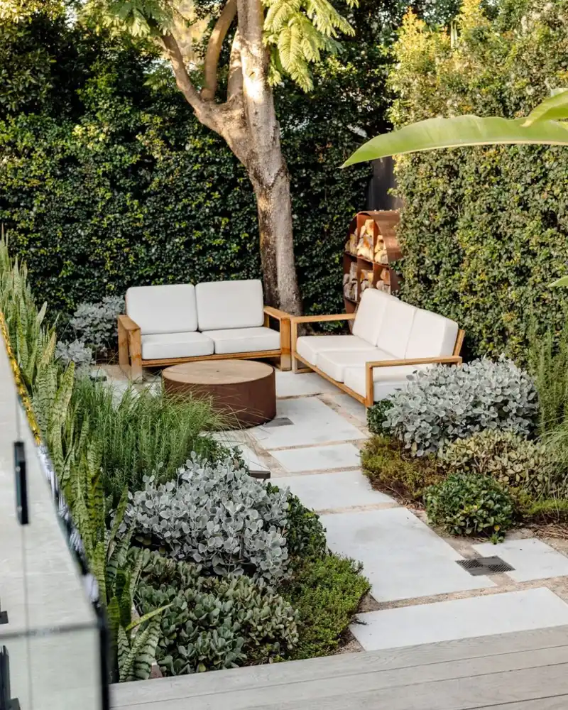 Minimalist Corner Sofas Under a Tree