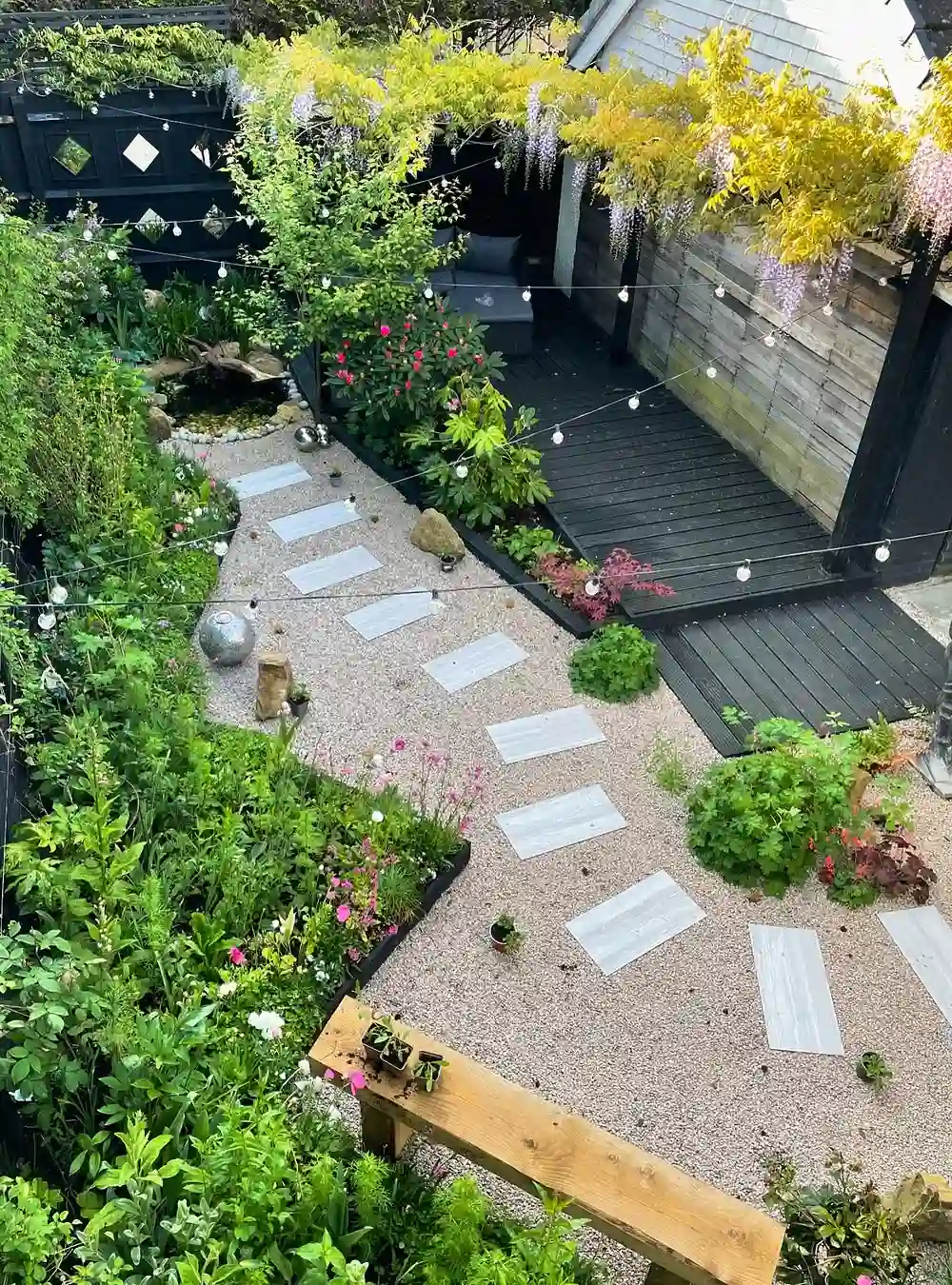 Modern Geometric Courtyard