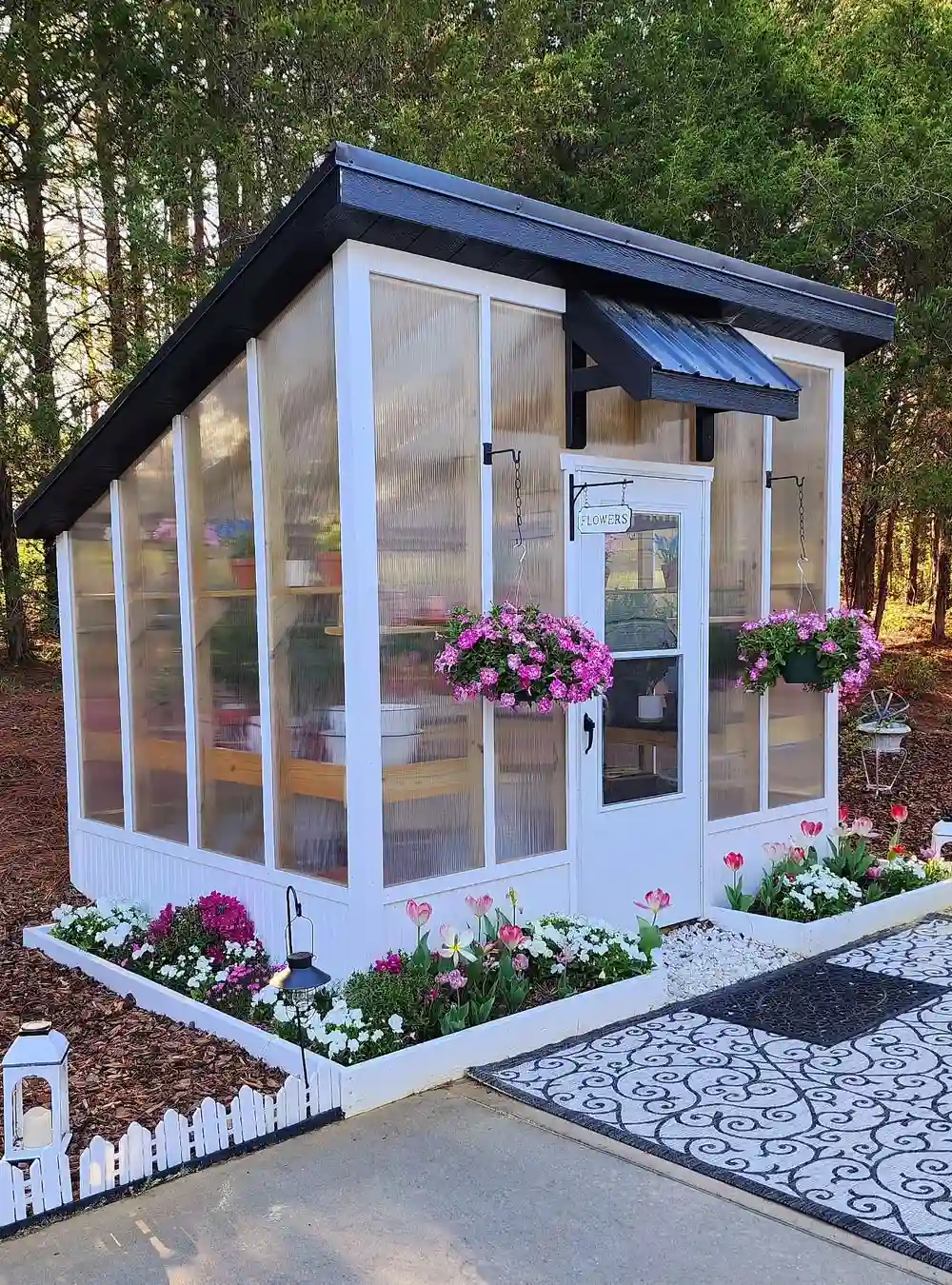 Modern White Garden Greenhouse