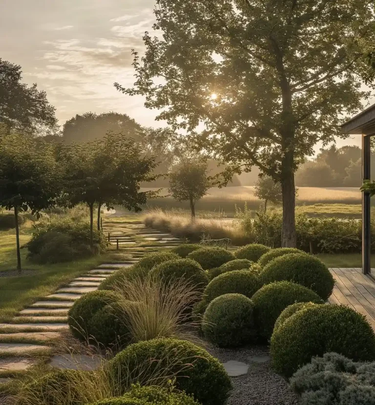 Morning Mist Garden Path