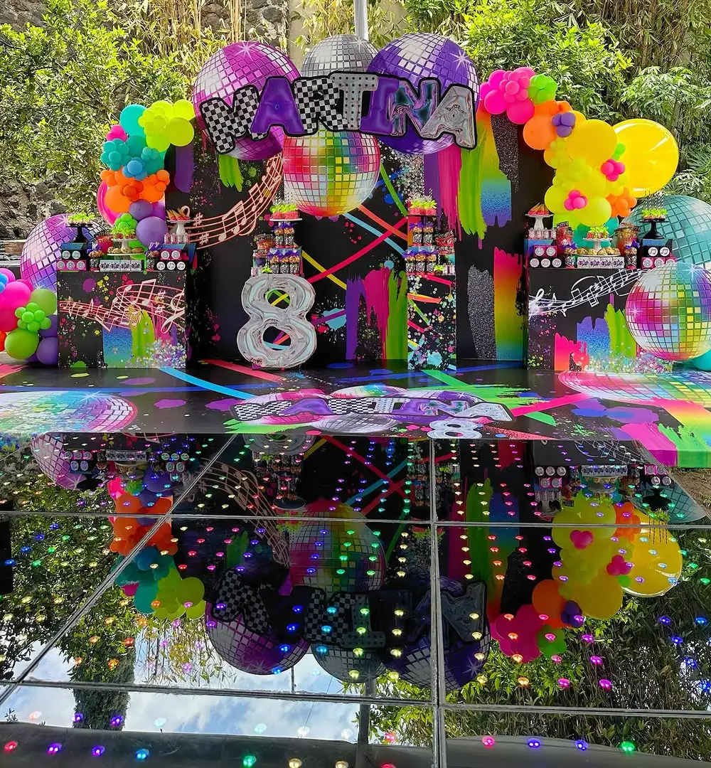 Neon Disco Party Entrance
