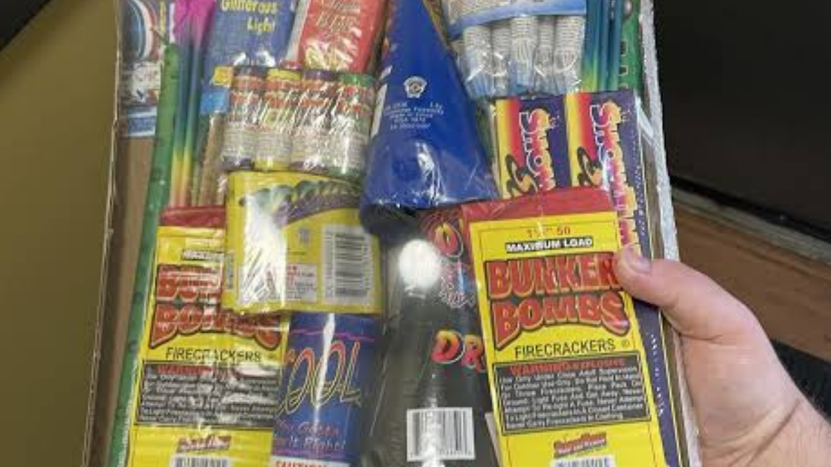 Never Pack Fireworks or Explosives