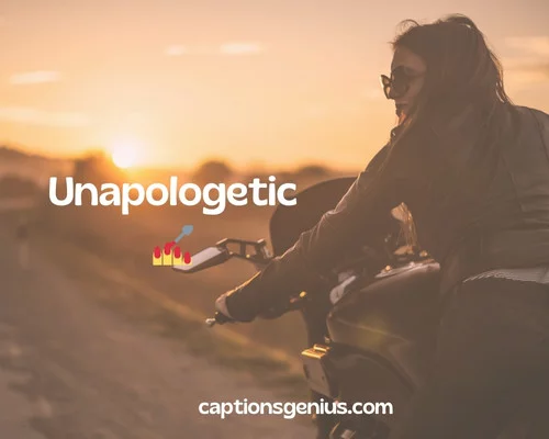 One-Word Baddie Instagram Captions - Unapologetic.