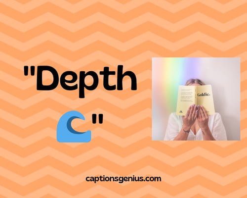 One-Word Hidden Face Captions For Instagram - Depth.