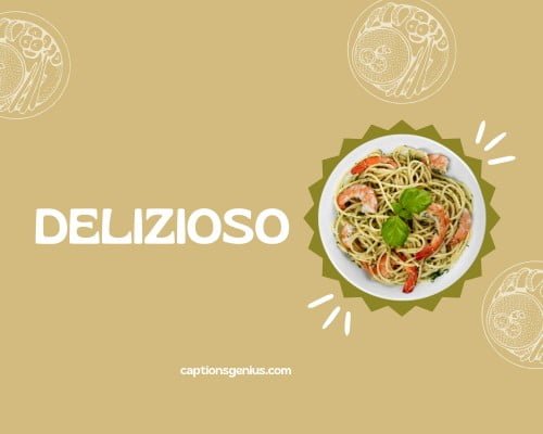 One-Word Pasta Captions For Instagram - Delizioso.