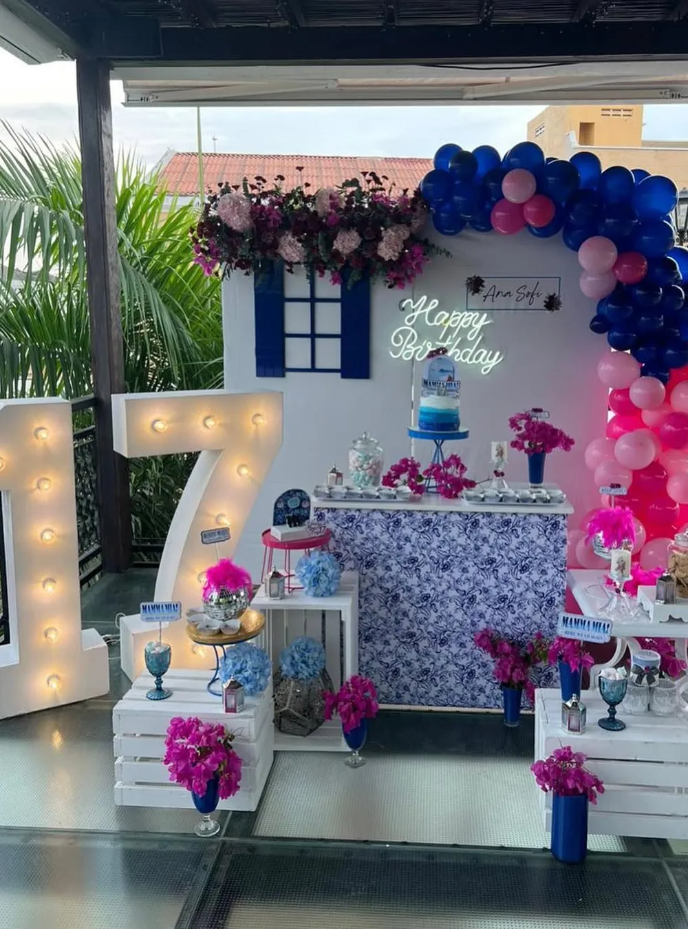Outdoor Birthday Dessert Table