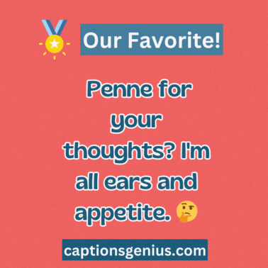 Pasta Captions For Instagram - GIF