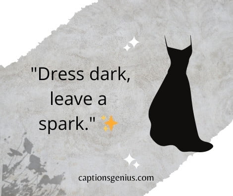 250+ Black Dress Captions for Instagram - Elevate Your Posts