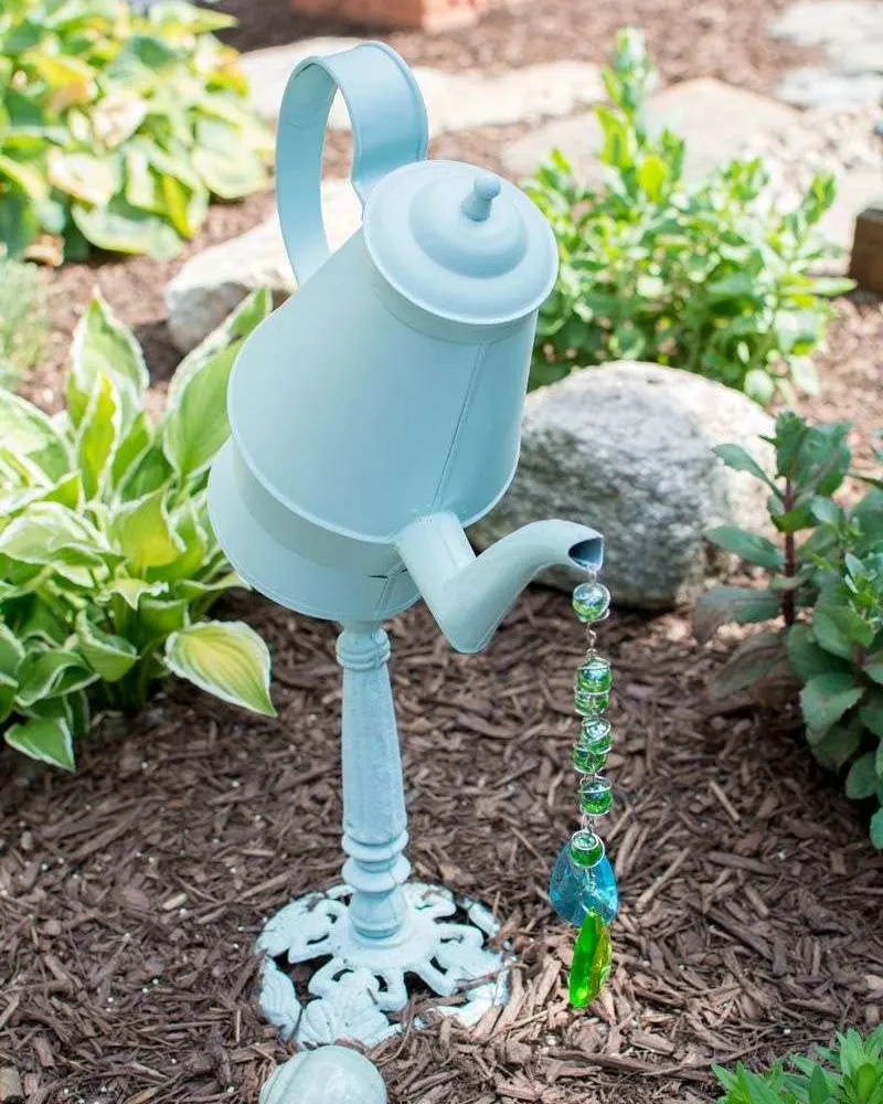 Repurposed Teapot Fountain