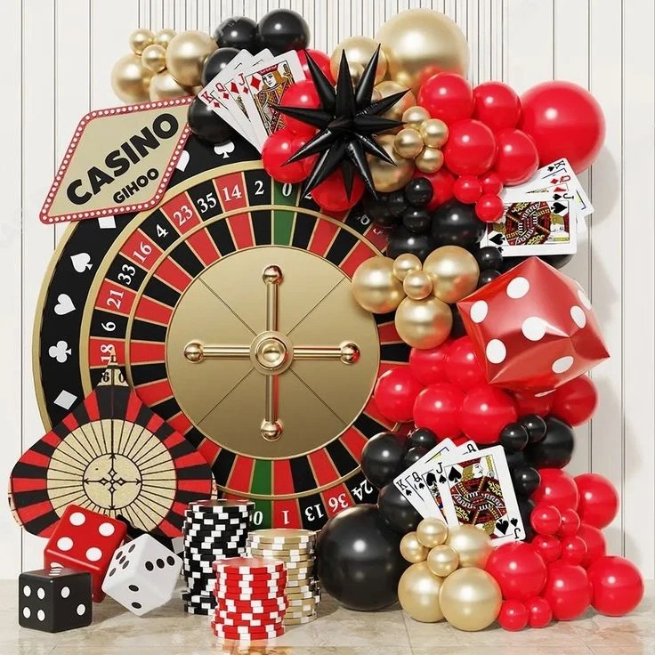 Roulette-Themed Party Wall