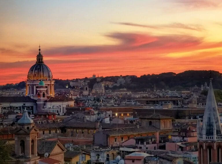 See Rome From Janiculum Hill at Sunset