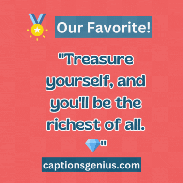 Self-Respect Captions For Instagram - GIF.