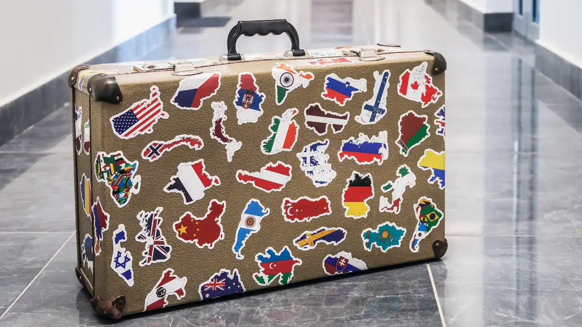 State Sticker Travel Map