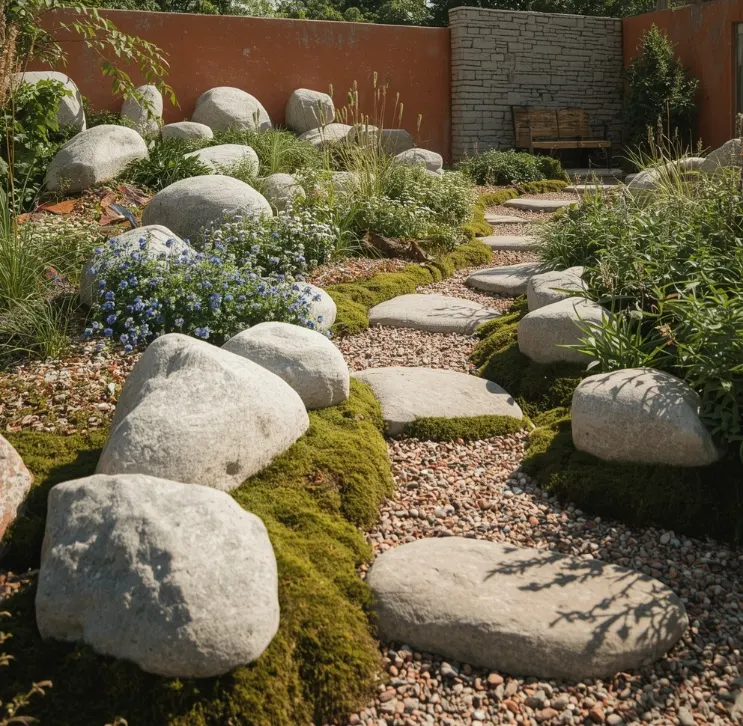 Stepping Stone Gravel Path