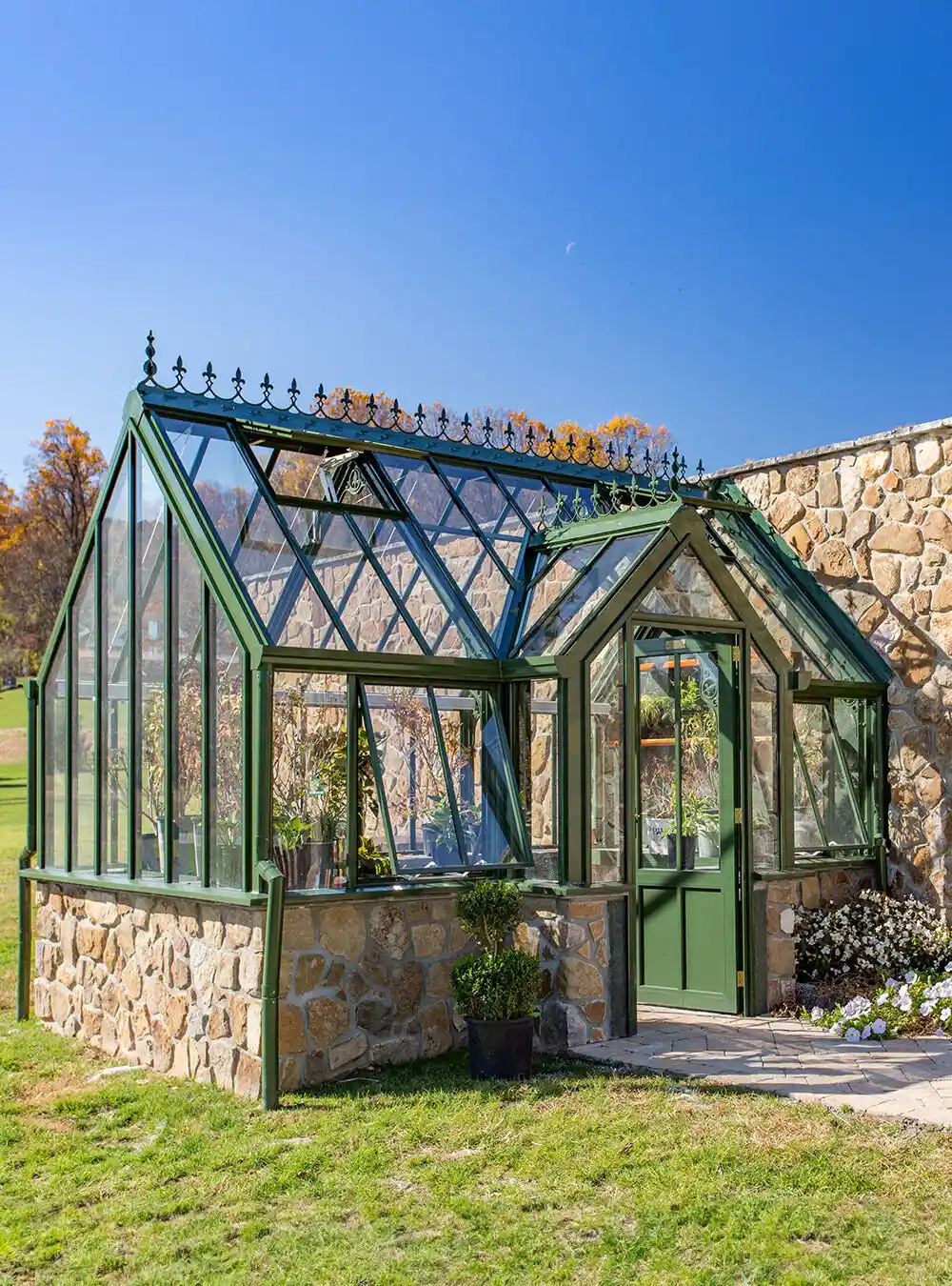 Stone Base Greenhouse