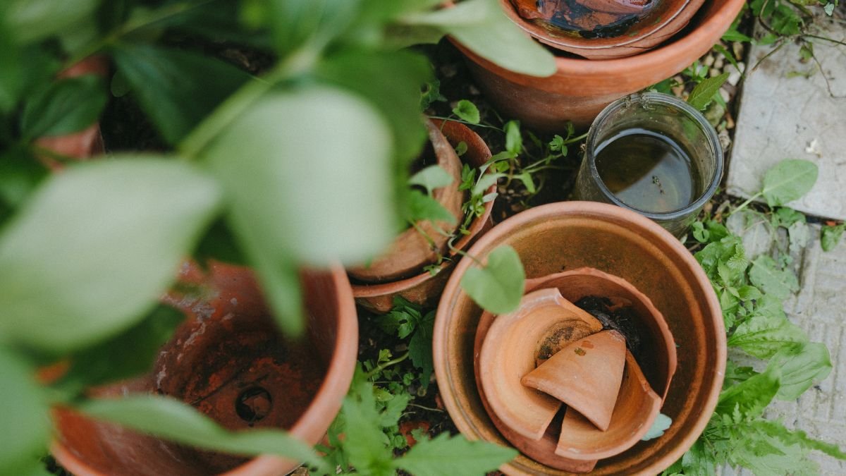 Upcycling Broken or Old Pots with Paint