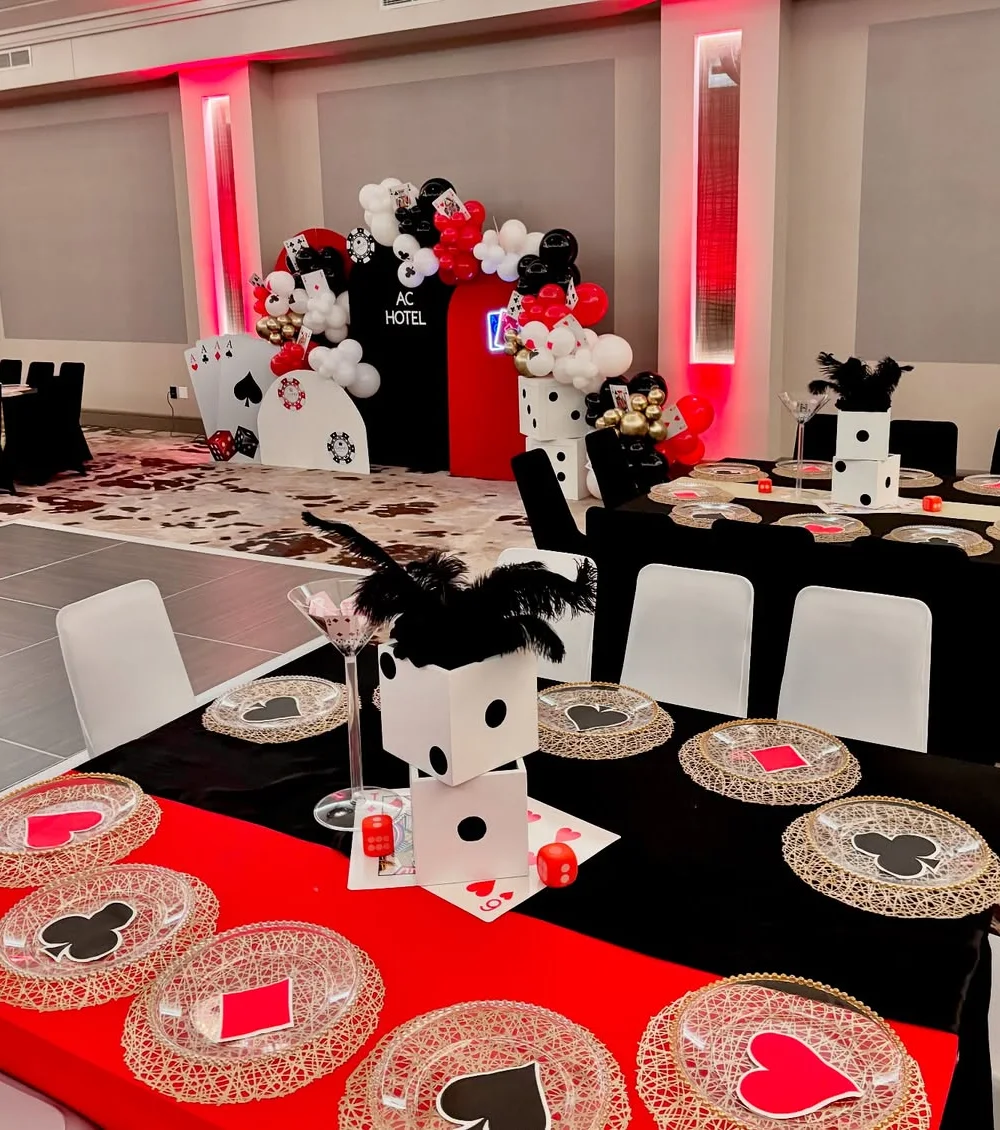 Upscale Casino Theme Tablescape